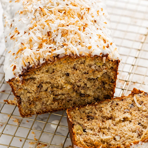 Coconut Topping Banana Bread